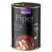 Храна за малки кучета Piper Junior консерва 400гр. Телешко и Ябълки